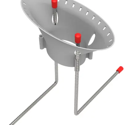 Guide passe-tubes Spotbox Maulwurf 250×115×100mm gris 