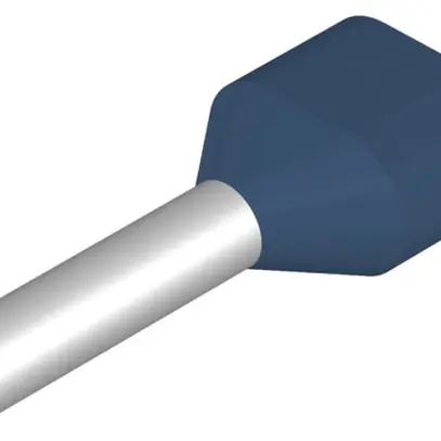 Embout de câble jumelé Weidmüller H isolé 2×2.5mm² 12mm bleu DIN en vrac 