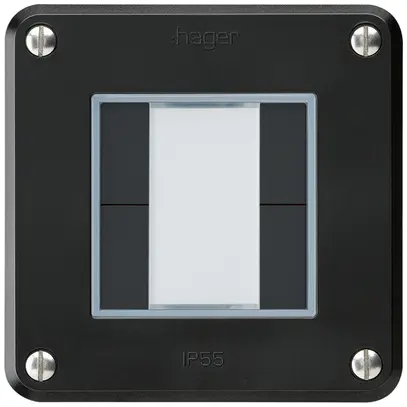 Poussoir ENC robusto A KNX 4× s/e-link noir 