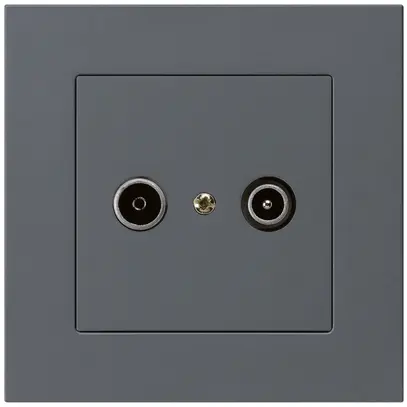 Prise de passage ENC kallysto.pro R/TV 23dB anthracite 