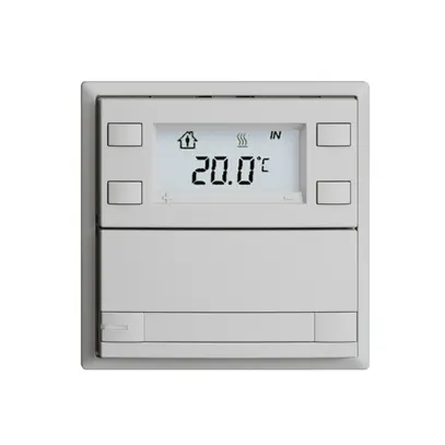 Poussoir RTH ENC KNX 1× EDIZIOdue F gris clair, avec pap.+LED RGB 