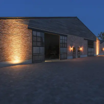 EB-LED-Bodenleuchte SLV DASAR 1200 IP65 34W 4100lm 830 DALI Edelstahl 