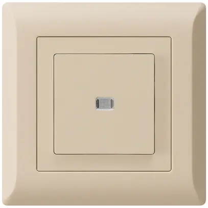 Contact à poussoir lumineux ENC kallysto.line AR/1P beige 