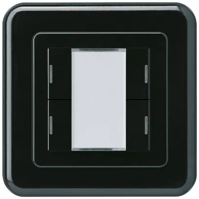 Poussoir ENC Hager basico C KNX quadruple LED noir 