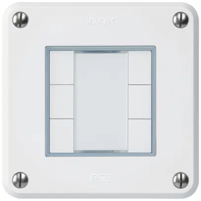 Tasto INC robusto A KNX 6× bianco s/e-link 