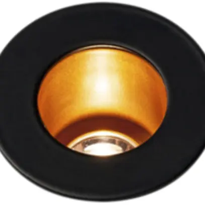 Plafonnier LED INC SLV TRITON MINI, 1.2W 350mA 3000K 70lm IP20 noir/or 
