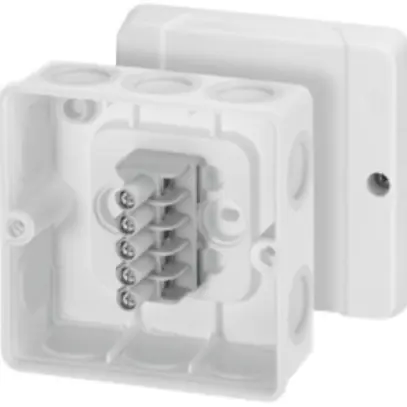 Scatola di derivazione AP Hensel DE9346 bianco 