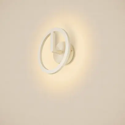Applique LED SLV Q-RING 10W 950lm 3000K IP65 Ø270×110mm bianco 