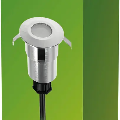 Luminaire de sol LED INC Philips Spore IP67 1W 120lm 2700K 65° Ø40mm argent 