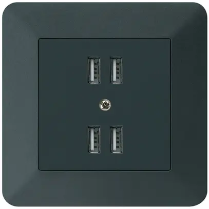 Presa INC 4×USB kallysto.trend 2400mA nero 