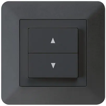 Pulsante per tapparelle INC kallysto.trend nero con 2 tasti di comando 