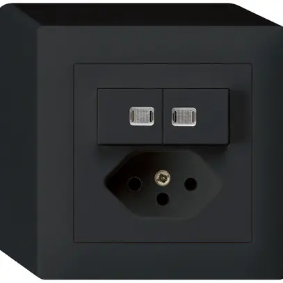 AP-Leuchtkombination 1/3+3/1P+T13 schwarz kallysto 2 Linsen 