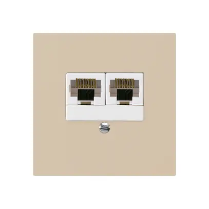 Boîte ENC kallysto 2×RJ45u beige parallèle 