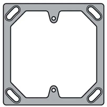 Placca di fissaggio AP I Hager 70×70mm per FA6/M3/XLR 
