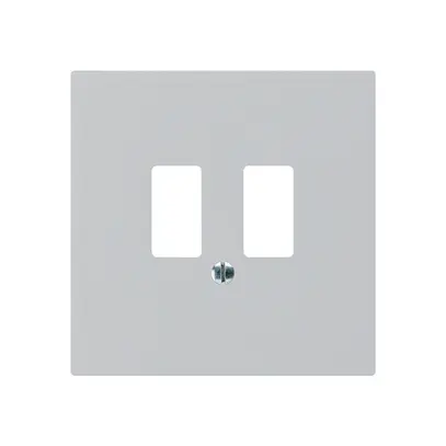 Plaque frontale kallysto pour prise USB gris clair 