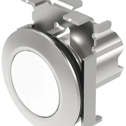 Interruttore INS EAO45, R, bianco, anello grigio sabbia, piatto 