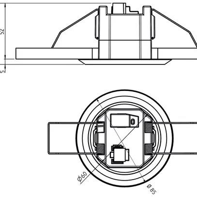 Détecteur de présence INC Theben theRonda S360 KNX FLAT, blanc 