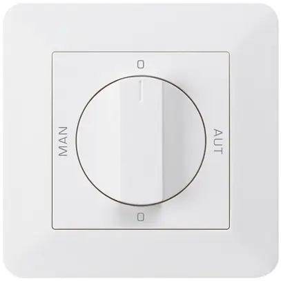 Interruttore rotativo INC 0-Man-0-Aut. bianco kallysto.trend 2/1L con manopola 