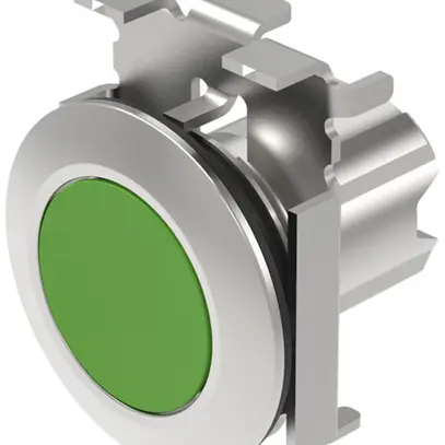 Interrupteur INC EAO45, R, vert, anneau gris sable, plat 