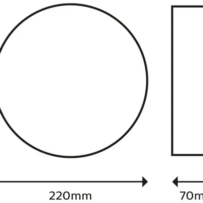 Plafoniera LED Philips Doris 6W 600lm 2700K IP44 Ø220mm nero 