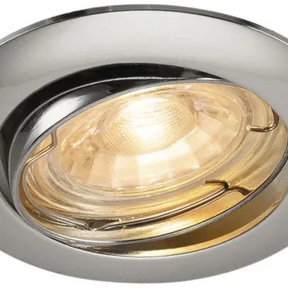 Plafonnier INC SLV PIKA QPAR51, GU10 orientable IP20 chromé 