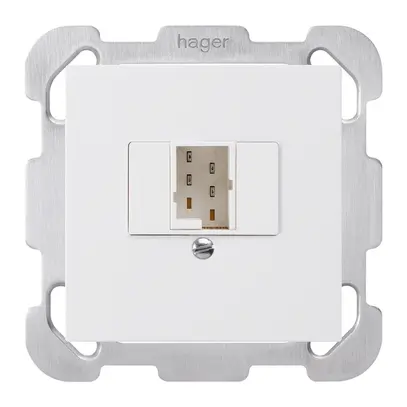 Boîte ENC kallysto 1×TT83 blanc avec plaque de fixation 