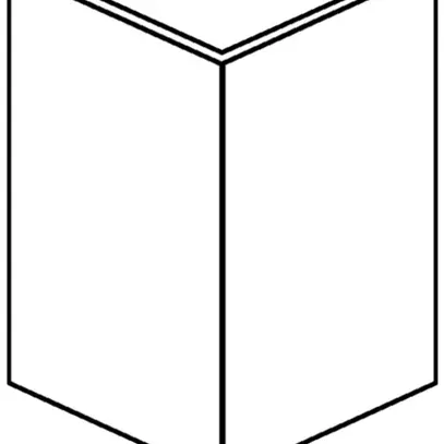 Coperchio per angolo esterno tehalit BRS 80, bianco traffico 