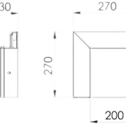 Angle extérieur Bettermann GK-A70130 pour 70×130mm blanc pur 