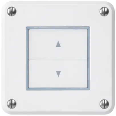 Contact pour stores ENC robusto IP55 blanc avec 2 touches de fonction 