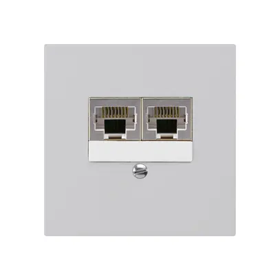 Scatola INC kallysto 2×RJ45s separato grigio chiaro 