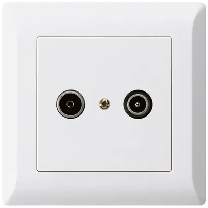 Presa di passaggio INC kallysto.line R/TV 14dB bianco 