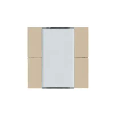 Kit frontale Hager kallysto 4×KNX systemlink/easylink beige 