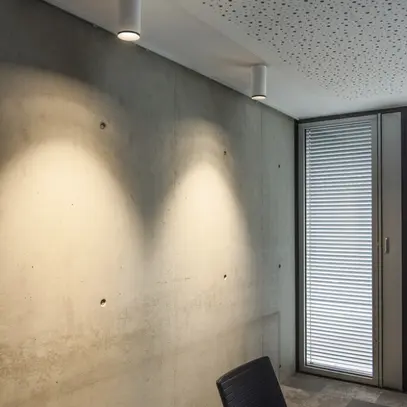 LED-Deckenleuchte SLV NUMINOS M DALI 20W 1970lm 3000K 36° Ø85×185mm weiss 