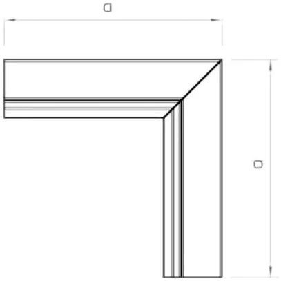 Angolo interno Bettermann LKM 40×60mm bianco puro zinc./rivestito i.plastica 