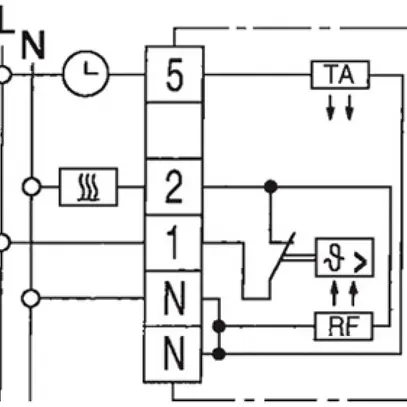 Raumthermostat Eberle RTR-E 6145 weiss 