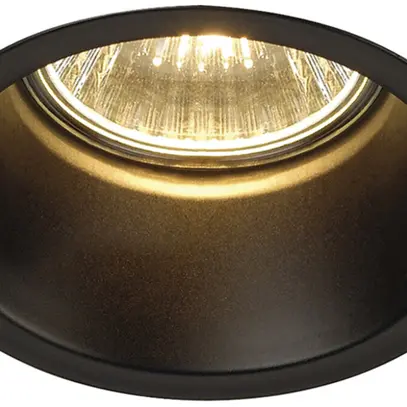 Downlight INC SLV HORN GU10, GU10 50W rond IP20 noir mat 