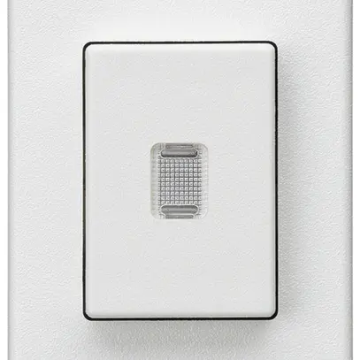 Interruttore a pulsante INS Hager FLF 10A/250V 3/2L illuminato bianco 
