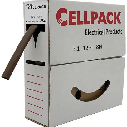 Gaine rétractable SB 2:1 25.4…12.7mm box à 4m brun 