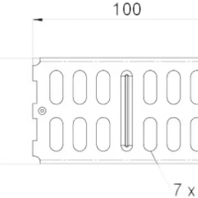 Längsverbinder Bettermann 60×100mm zu MKS-Kanal verzinkt 