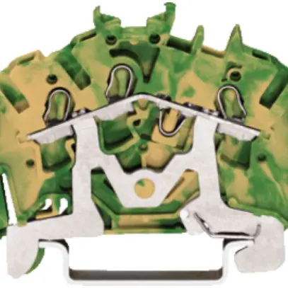 Borne de passage WAGO TOPJOB S 4mm² 3L vert/jaune 