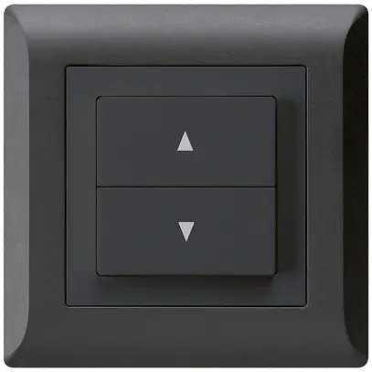 Interruttore per tapparelle INC kallysto.line nero con 2 tasti di comando 