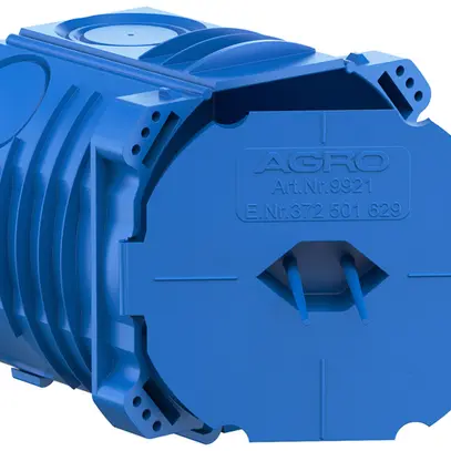 Einlasskasten AGRO NIS Gr.I mit Klappdeckel halogenfrei blau 