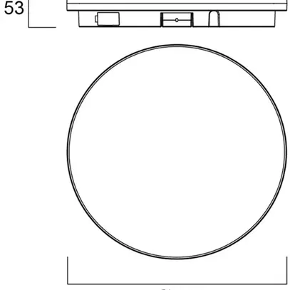 Plafoniera/applique LED START SURFACE 2CCT 18W 1900lm IP54 circolare bianco 