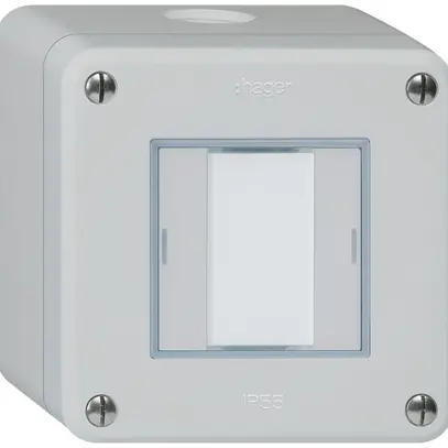 Tasto AP robusto Q KNX 2× grigio chiaro LED RGB s/e-link 