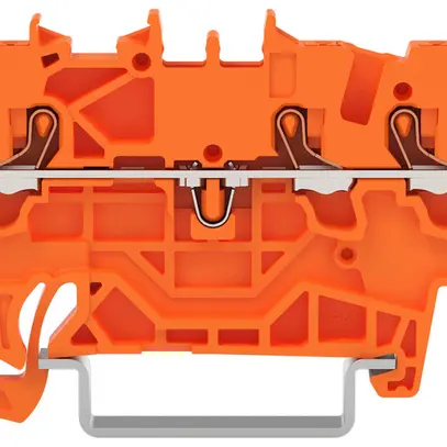 Borne de passage joignable WAGO TOPJOB S 1.5mm² 24A Push-in 5×1 TH35 orange 