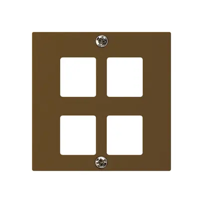 Kit frontale INC HMS kallysto A per 4 moduli marrone 