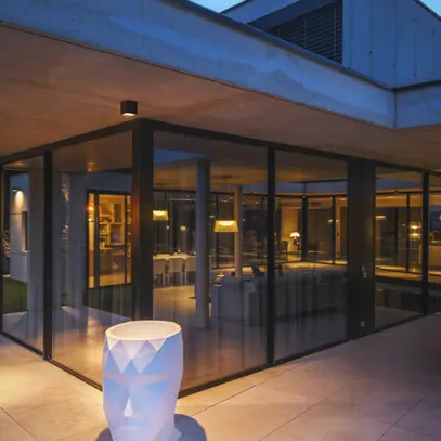 Plafoniera LED SLV S-CUBE 15W 1000lm 827/830 IP65 REG 95×95mm antracite 