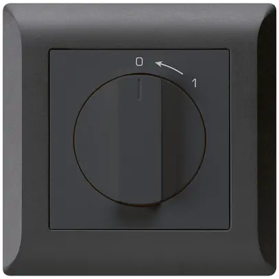 Contatto rotativo INC 0<1/1L nero kallysto.line con manopola 