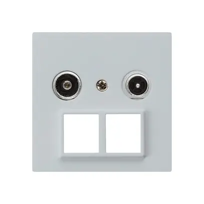 Presa multimedia kallysto R/TV montaggio A 14dB 2GHz grigio chiaro 