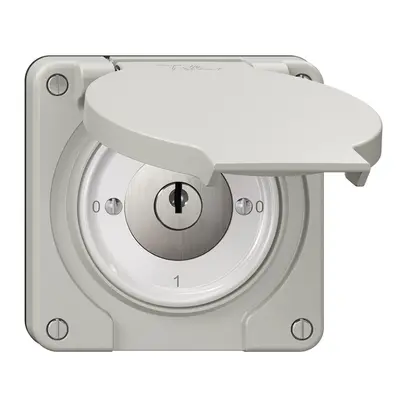 Interrupteur rotatif NEVO N.CO 0/1L, avec serrure&2 clés, KS, 0-1-0-1, grc 